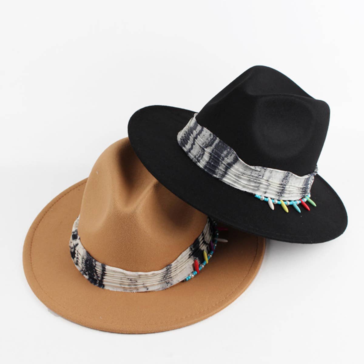 AUTUMN AND WINTER TIE-DYE PANAMA HAT_CWAH1886