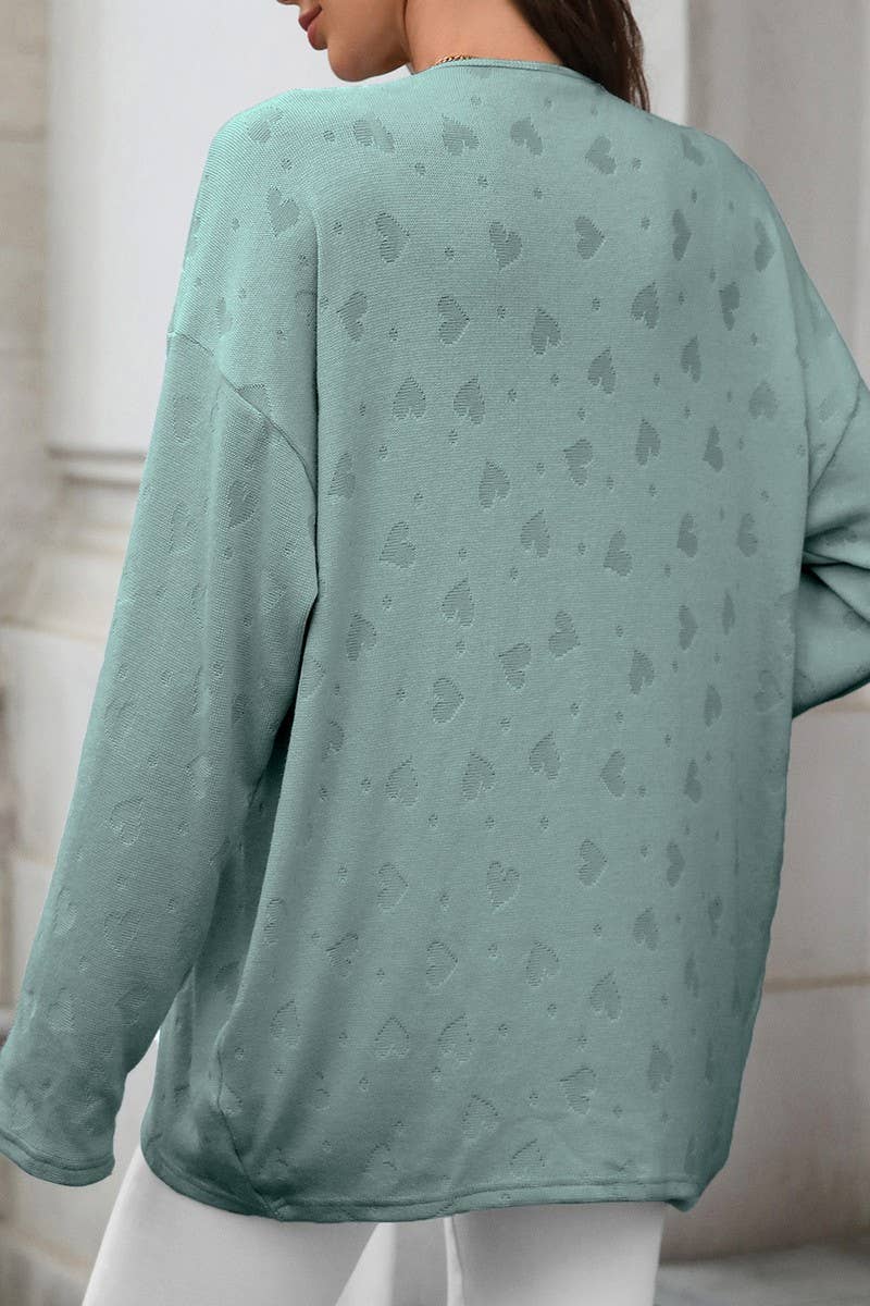 CWOCAL00858_SOLID COLOR CASUAL KNITTED CARDIGAN JACKET