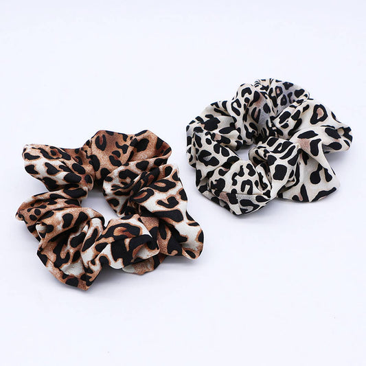 NEW LEOPARD PRINT LARGE INTESTINE HAIR TIE_CWAHA1071