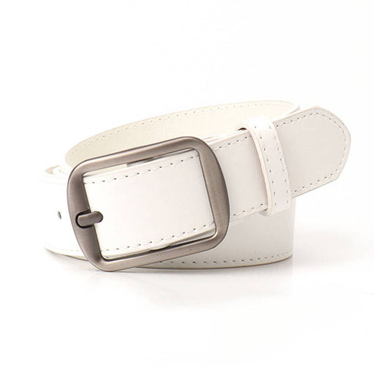 Fashionable simple and casual needle-buckle belt