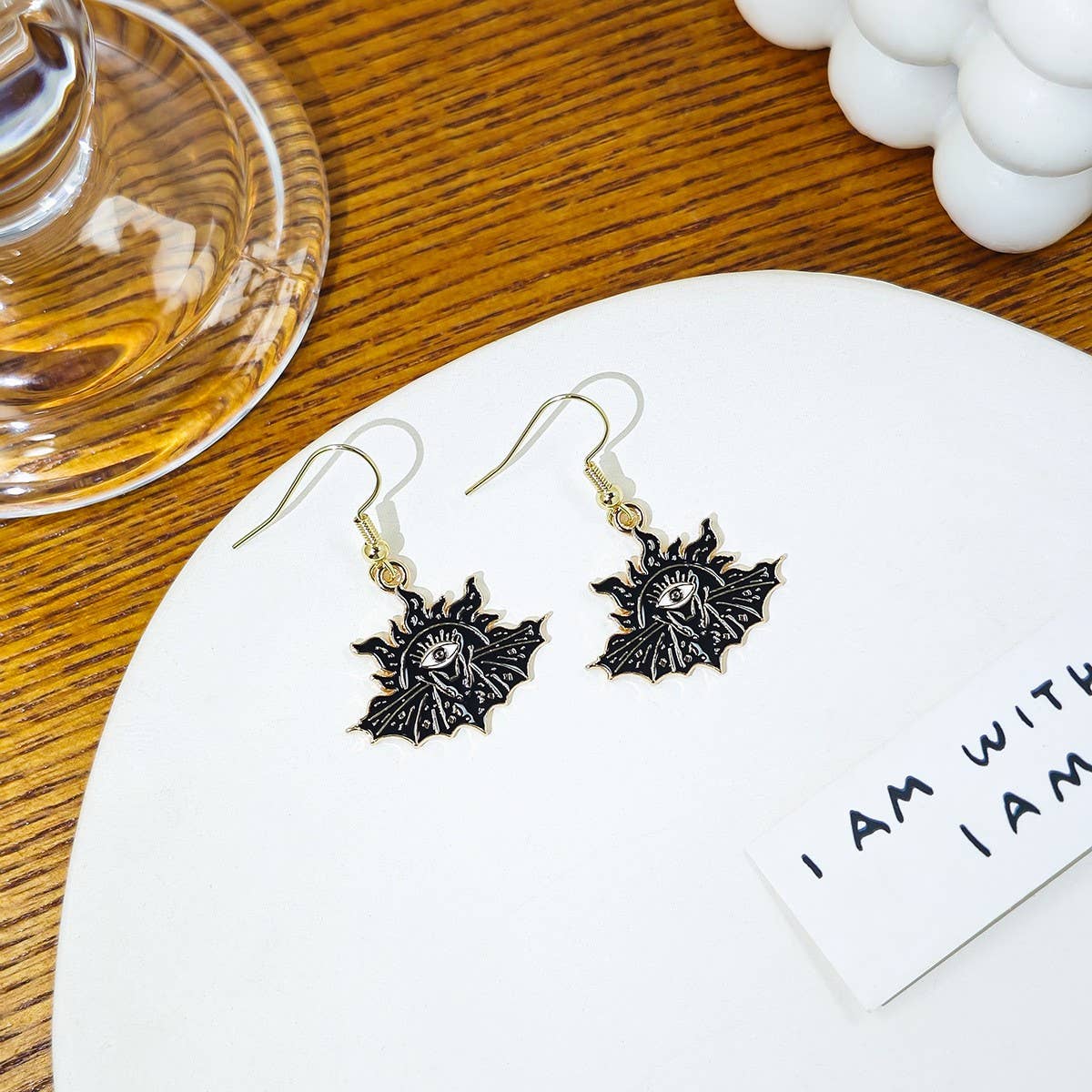 HALLOWEEN DARK FUNNY PERSONALITY EARRINGS