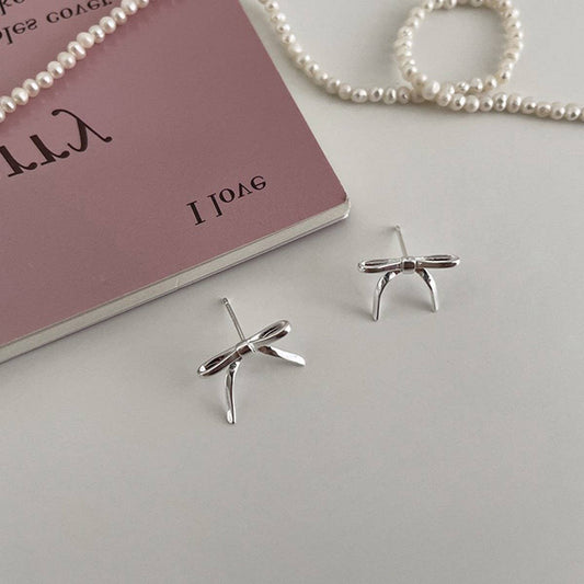VERSATILE HIGH-END LINE BOW EARRINGS FOR WOMEN