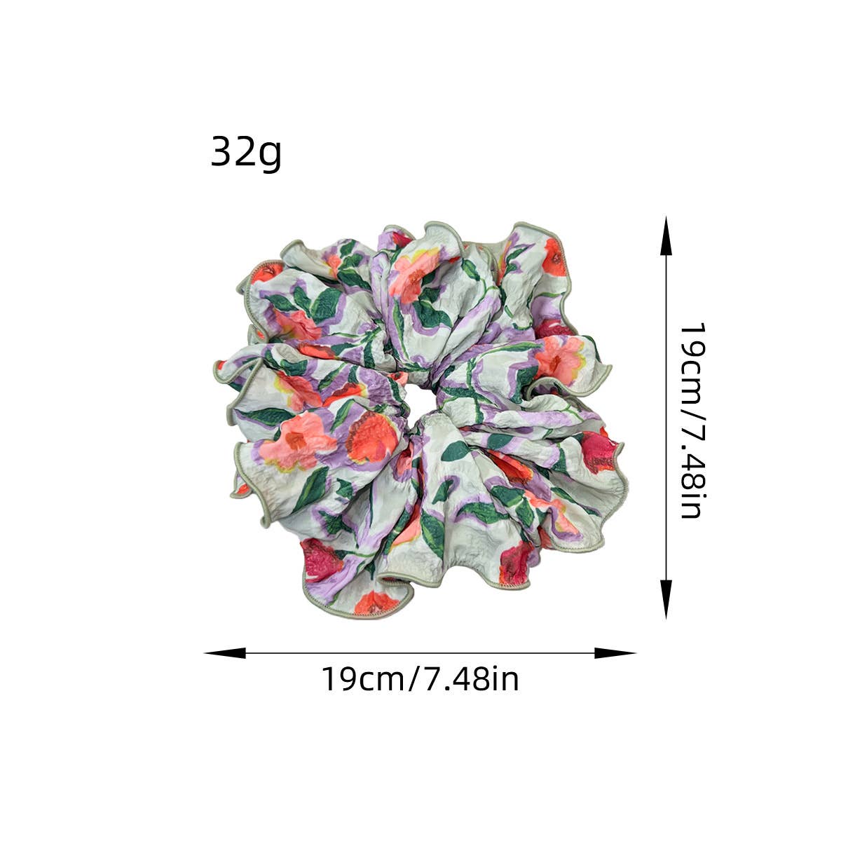 Floral vintage large intestine fabric hair band