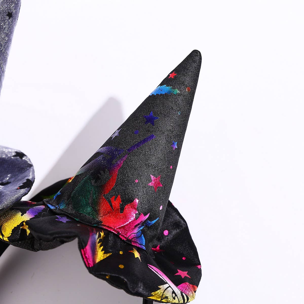 CWAH4024_HALLOWEEN FUNNY ANGEL HAT SKULL HAIR BAND