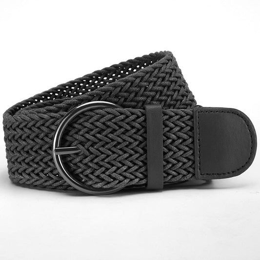 Vintage belt woven with needle buckles wax ropes