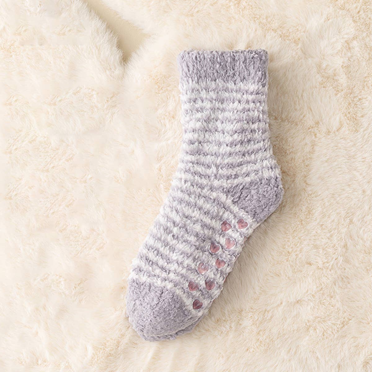 WARM RUBBER NON-SLIP MID-CALF SOCKS