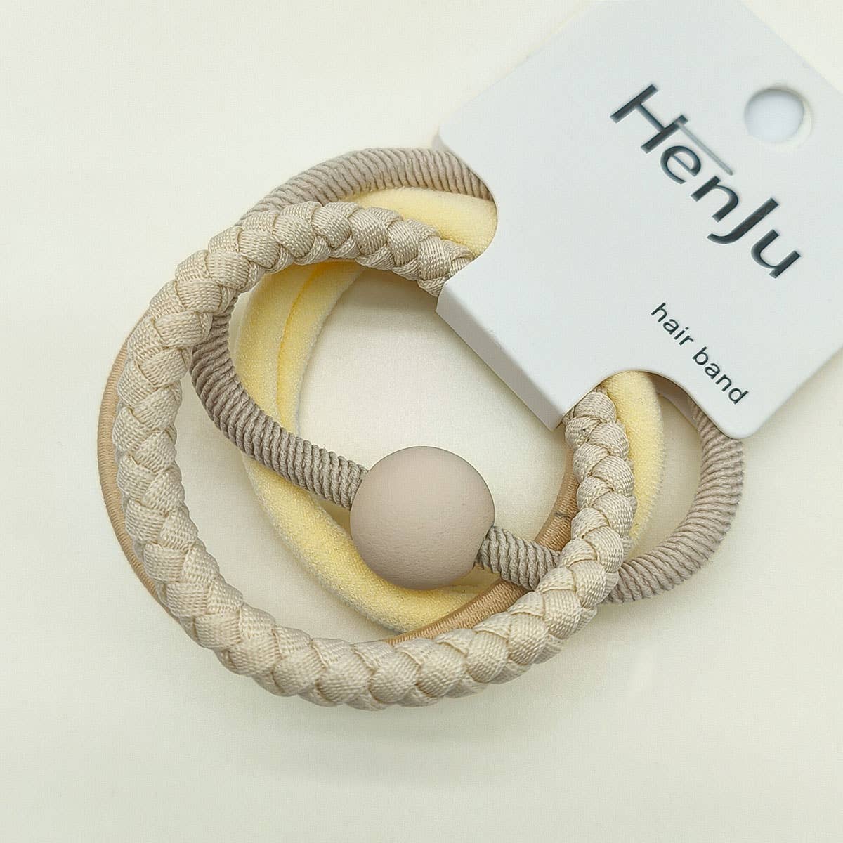 4PCS/SET BALL SIMPLE HAIR TIES_CWAHA0333