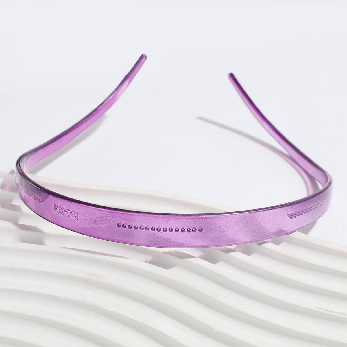 SIMPLE CASUAL JELLY COLOR HEADBAND WITH TEETH_CWAHA2262