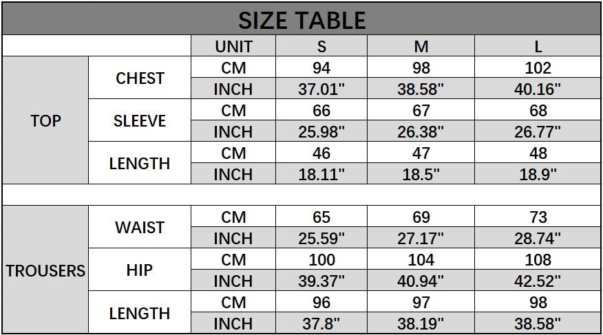 Sportswear top and casual sportswear pants set