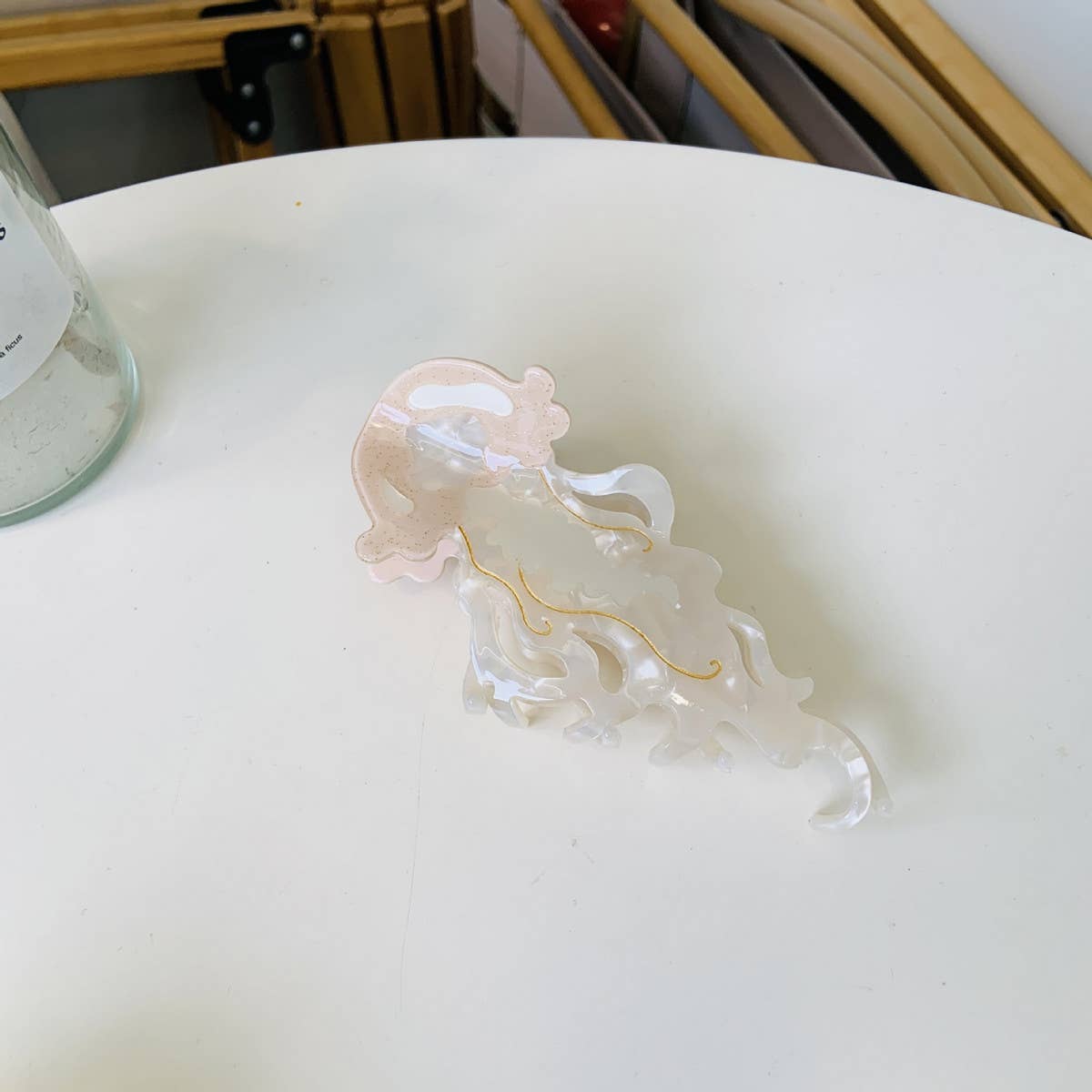 CWAHA4502_LONG TAILED PATTERNED JELLYFISH HAIR CLIP