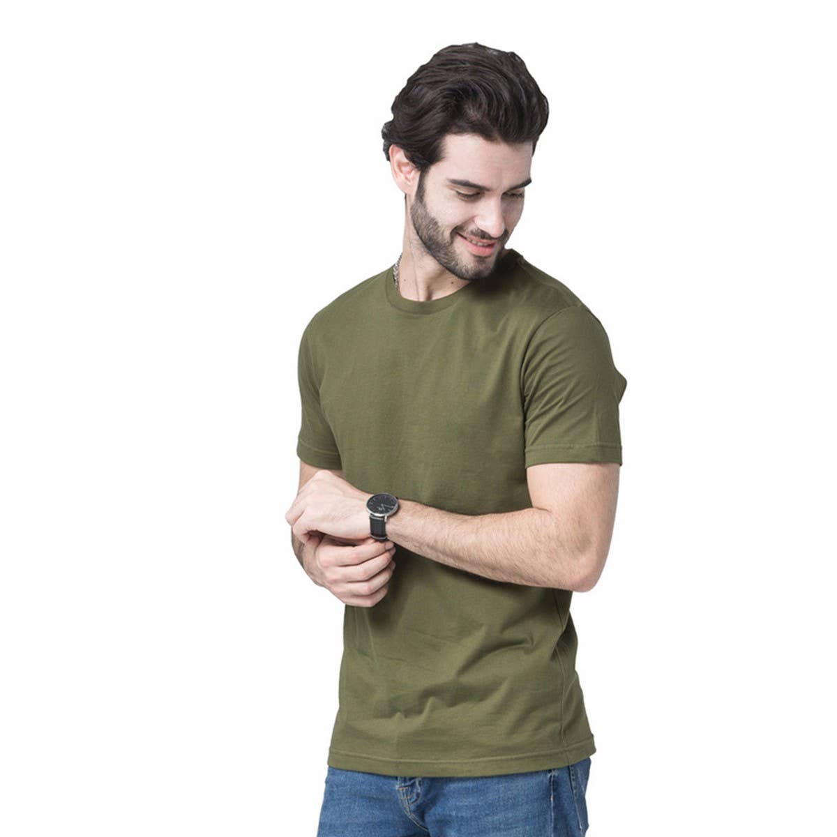 170g Slim Fit Cotton Crewneck Tee ??Unisex Basic Shirt