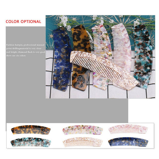 ACETATE HAIR COMB WITH CARVED FLOWERS_CWAHA4184