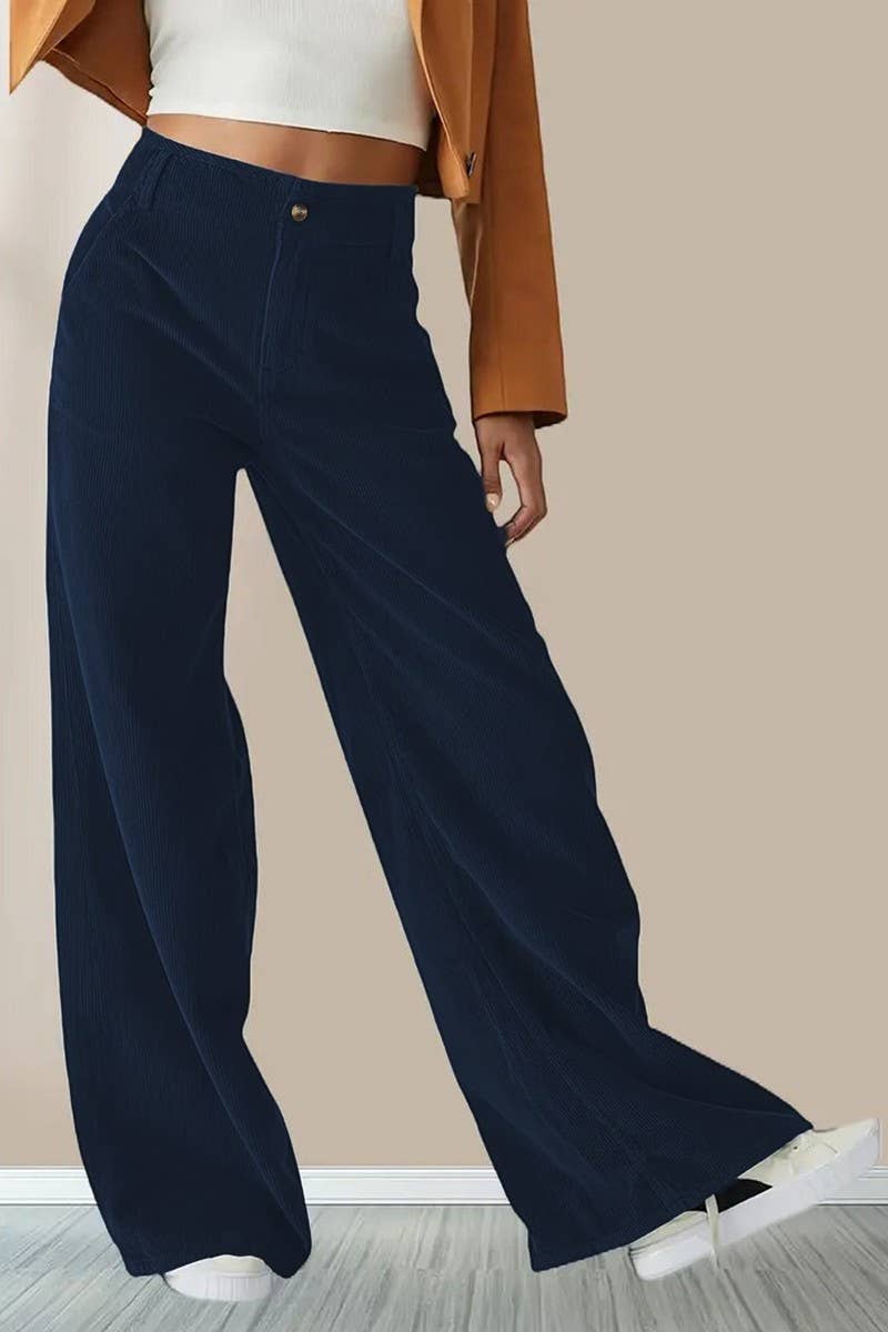 CWBLP01039_SOLID HIGH WAIST STRAIGHT LEG PANTS