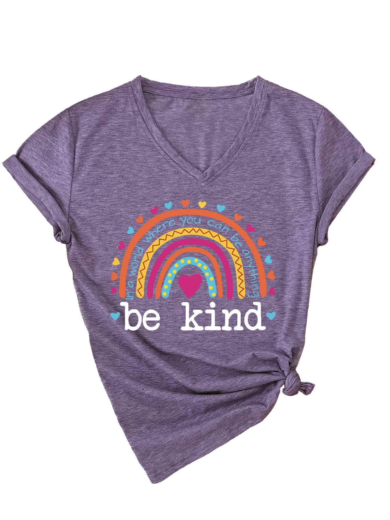 V-neck in a world where be short-sleeved T-shirt