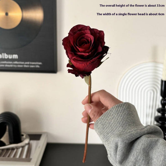 Single Stem Vintage Lychee Rose for Table Decor_CWMM6570