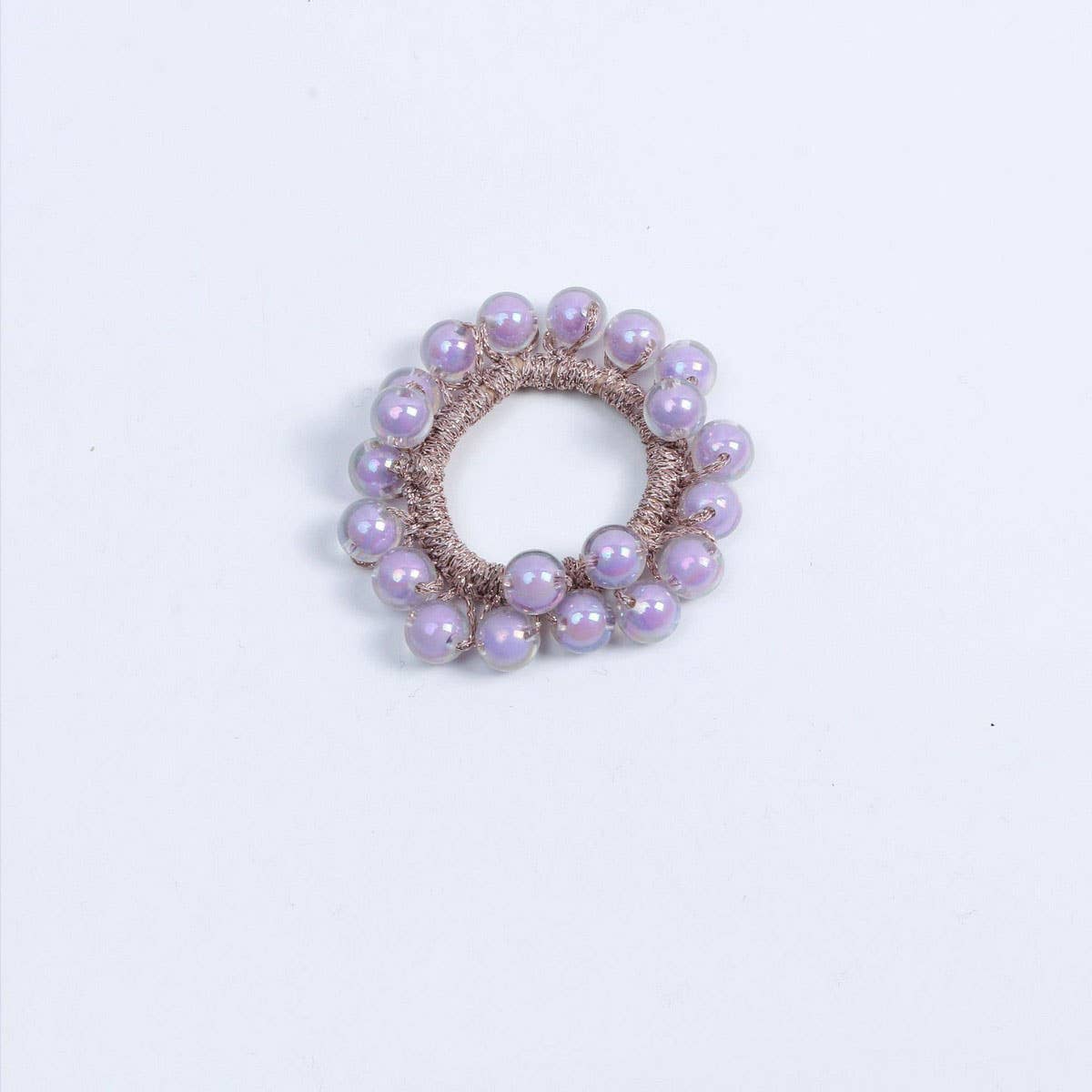 Cute Jelly Bead Hair Tie Boho Simple High Elastic