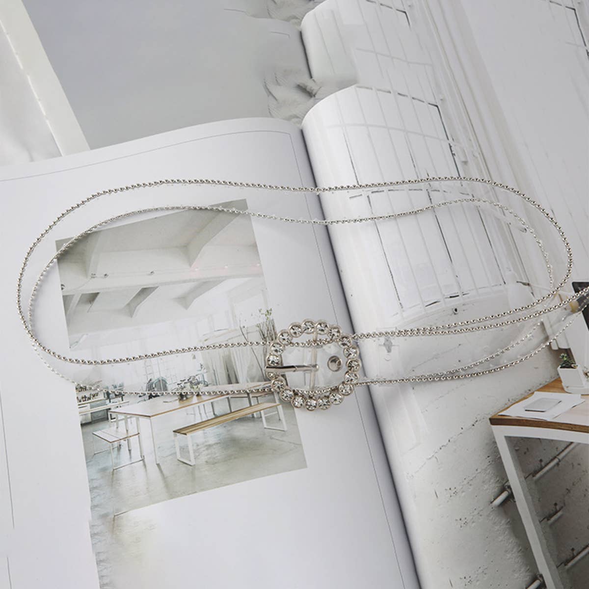 CWABE0960_FASHIONABLE TRANSPARENT DIAMOND BELT