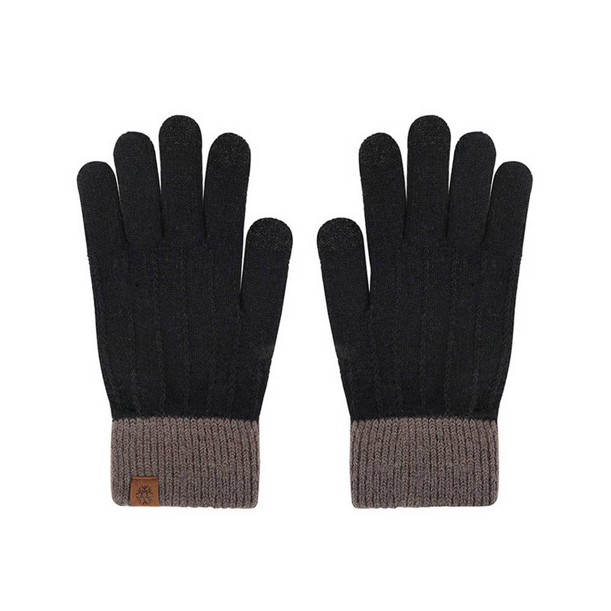WINTER WOMEN'S HALF FINGER FLAP KNIT GLOVES_CWAG0384