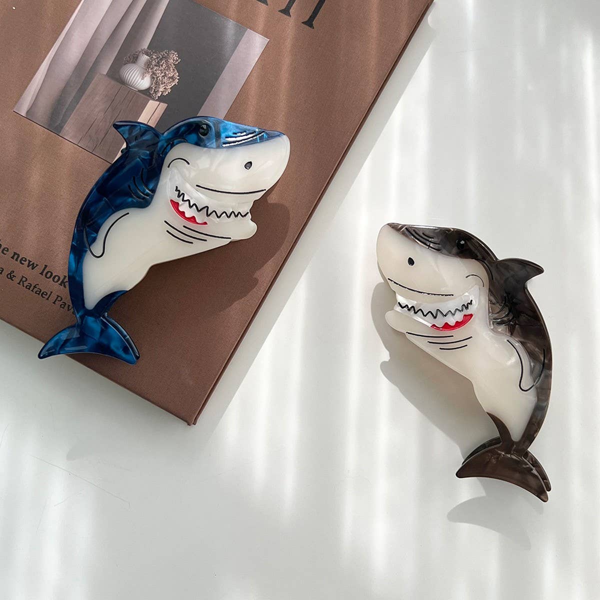 Shark Acetate Ocean Hair Claw Clip ? Large