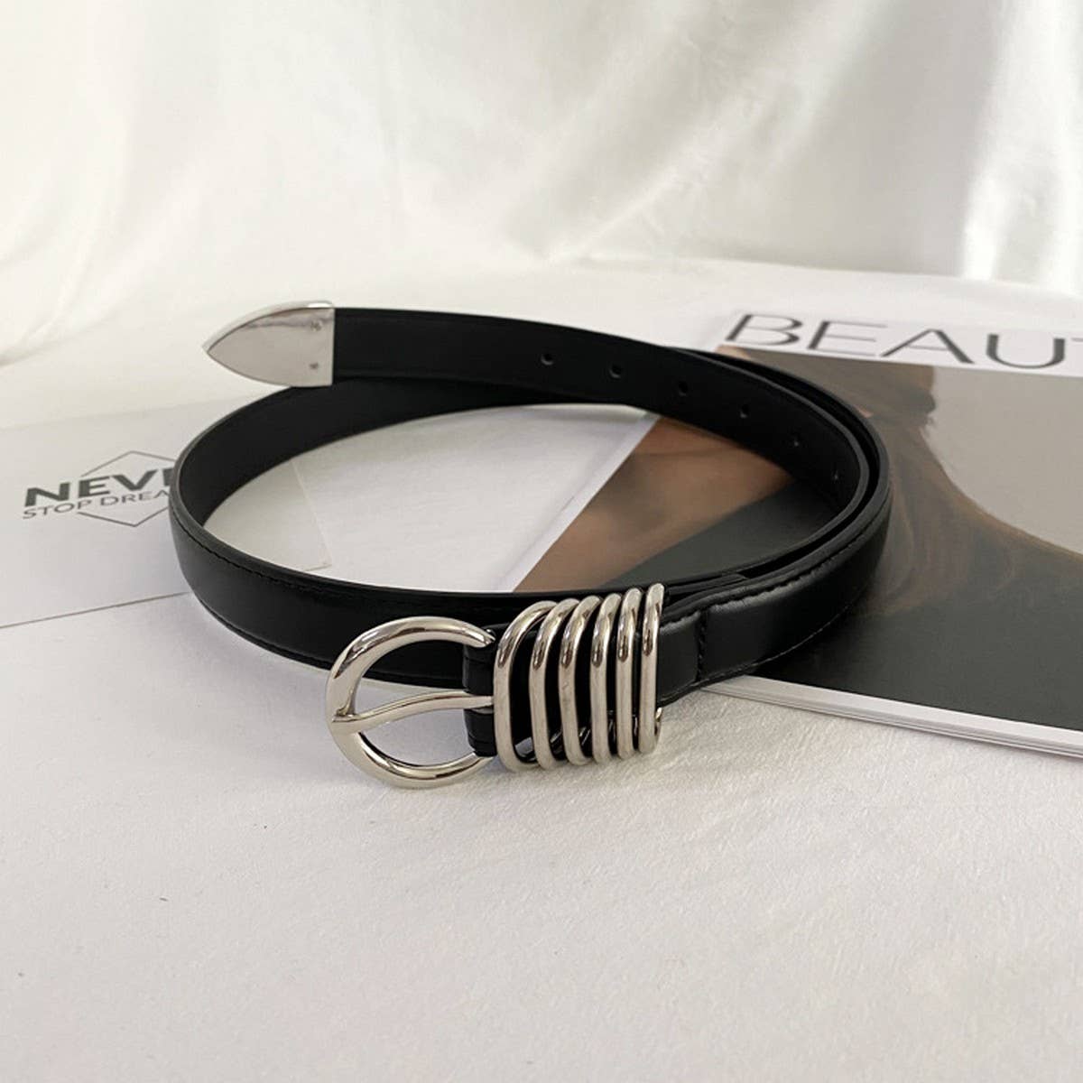 NICHE DESIGN HIGH-END PIN BUCKLE BELT_CWABE0648