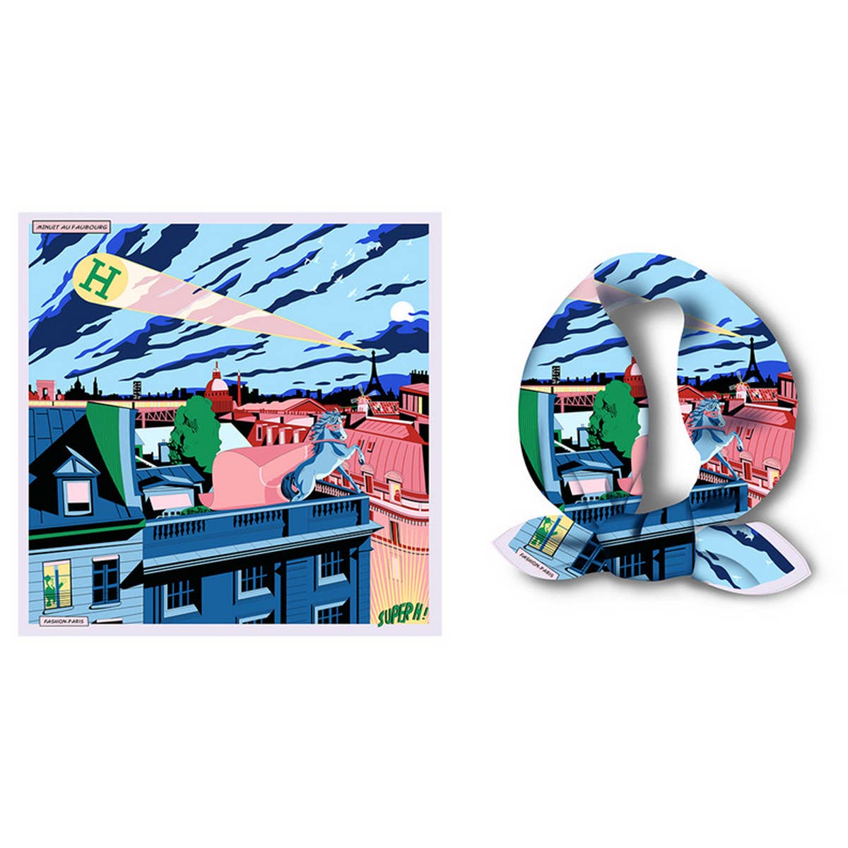 Trendy Scarf - Floral Print Multi-Function Neck