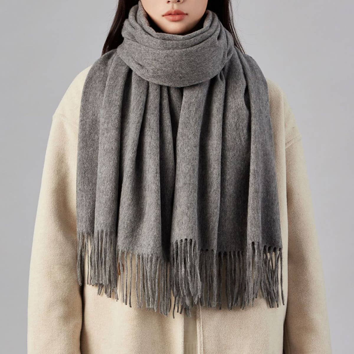 Oversized Fall Winter Scarf ??Chic Warm Wrap_CWASC1094