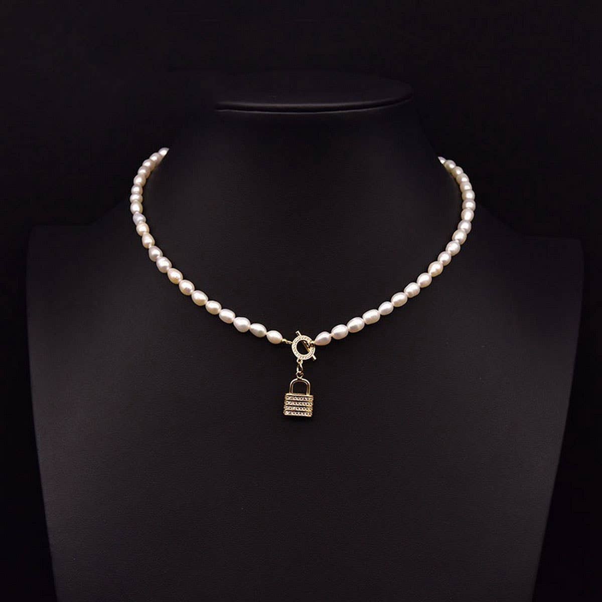 VERSATILE DESIGN ZIRCON TEMPERAMENT PEARL NECKLACE