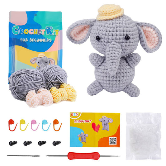 DECORATION ELEPHANT CROCHET MATERIAL PACK