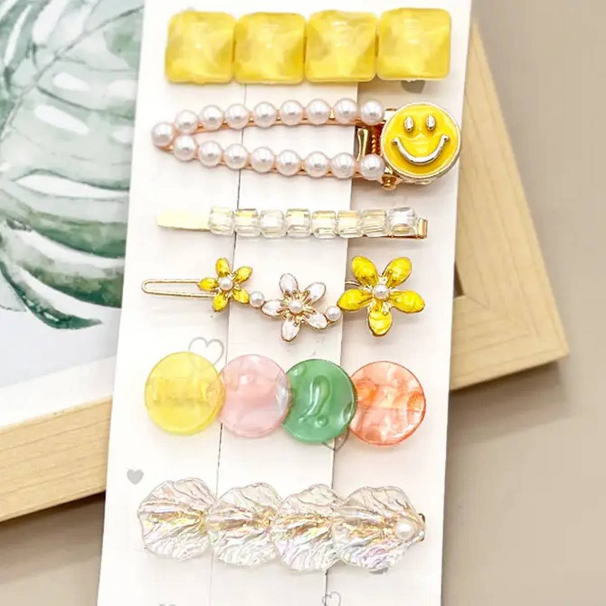 6PCS FAUX PEARL DECOR HAIR CLIP_CWAHA0160