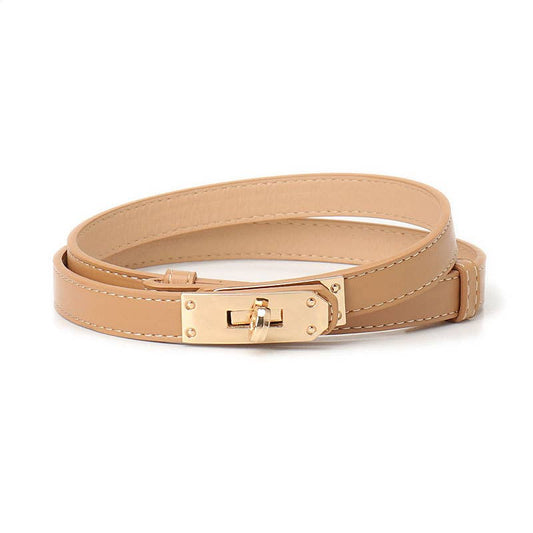 High-end lockable thin waist strap