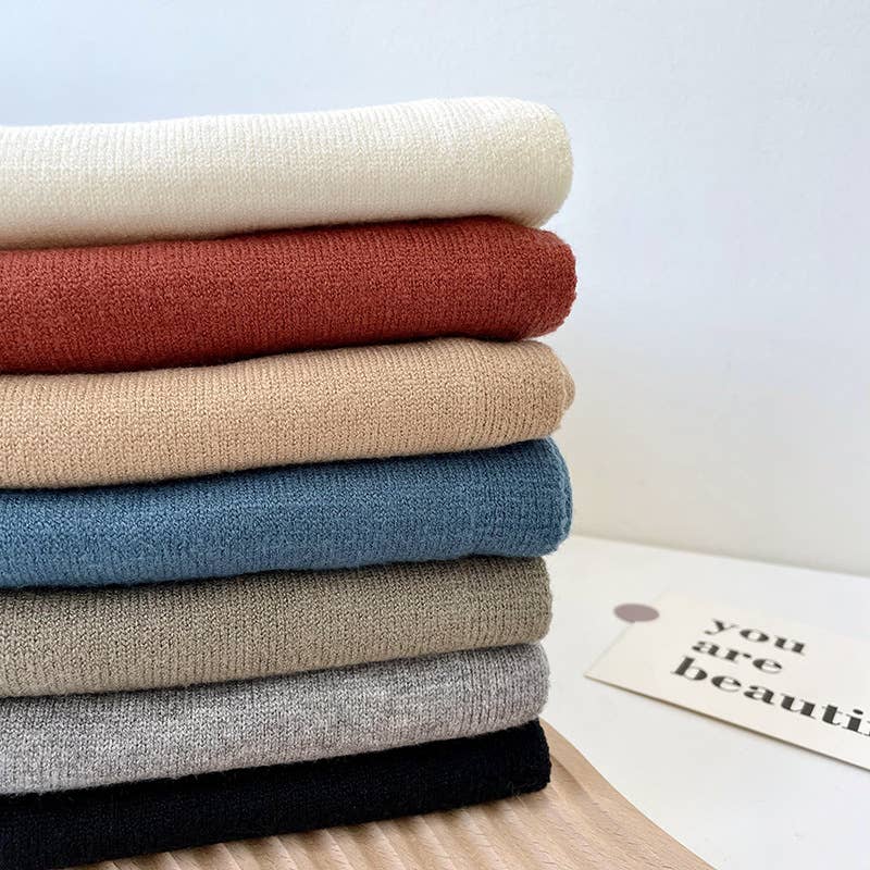 Solid Color Knitted Knotted Shawl??œCasual & Cozy _CWASC0757