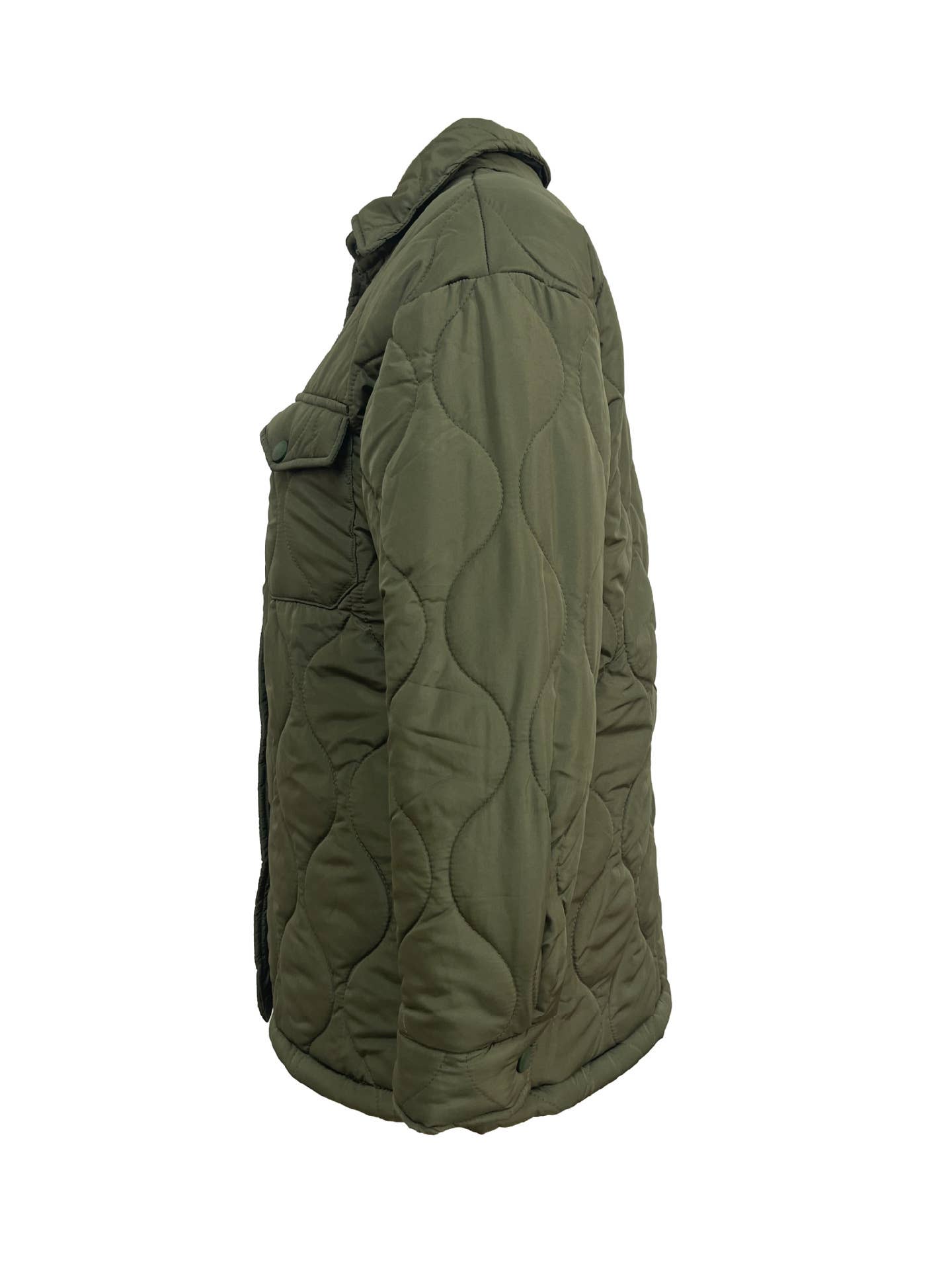 Single-breasted cotton-padded jacket