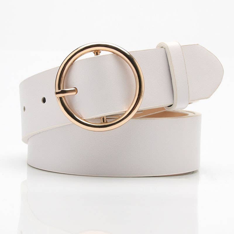 Round-button casual versatile jeans belt