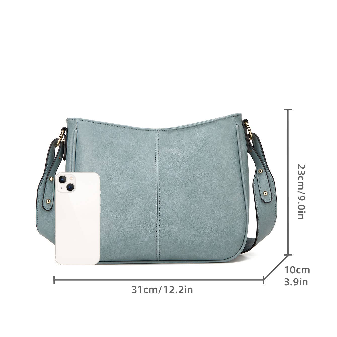 Trendy fashionable single-shoulder retro tote bag