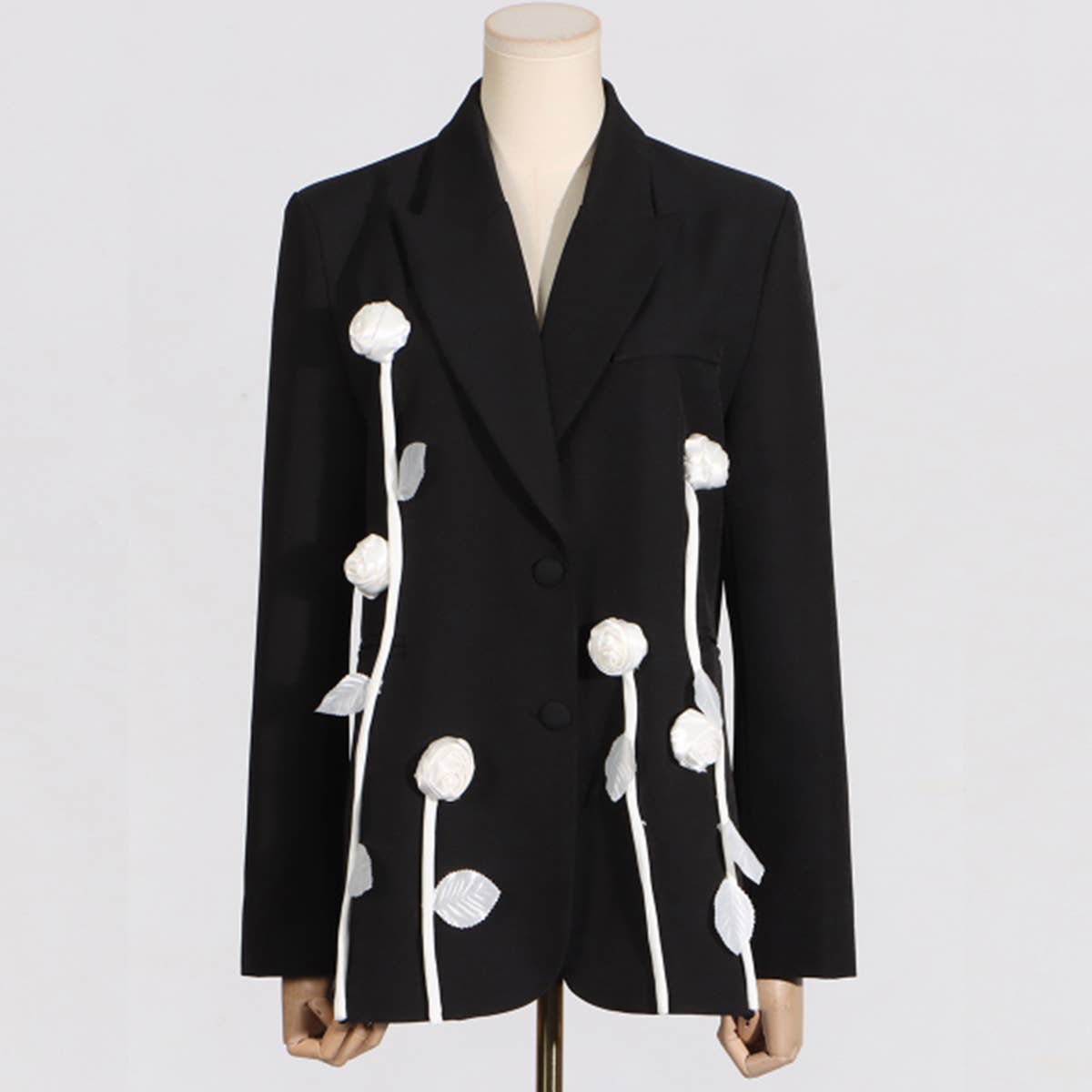 Elegant Flower Blazer ? Spring Slim Fit Style