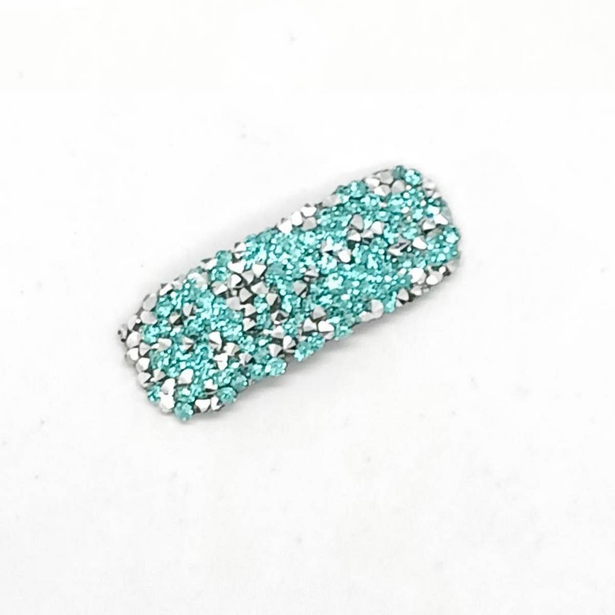 Fresh Sweet Silver Full Rhinestone Side Clip