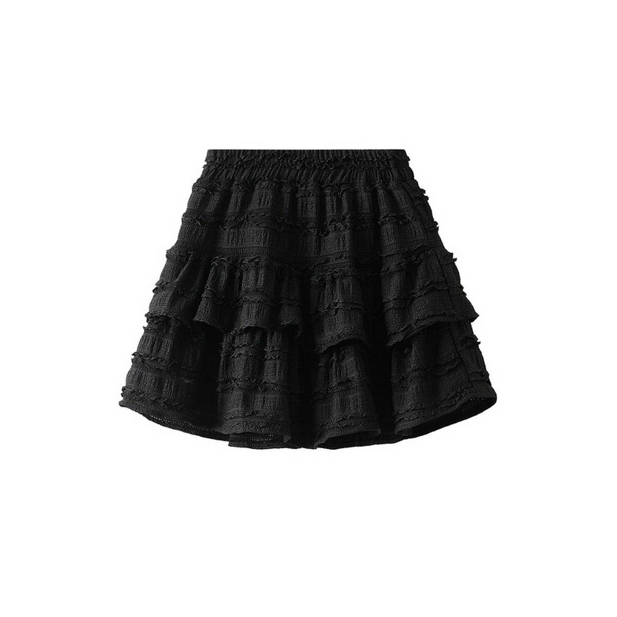 Ballet-Inspired Black A-Line Cake Skirt_CWBMS0343