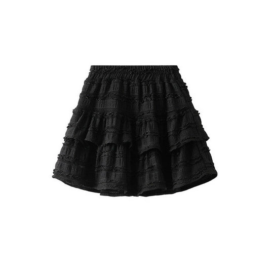 Ballet-Inspired Black A-Line Cake Skirt_CWBMS0343