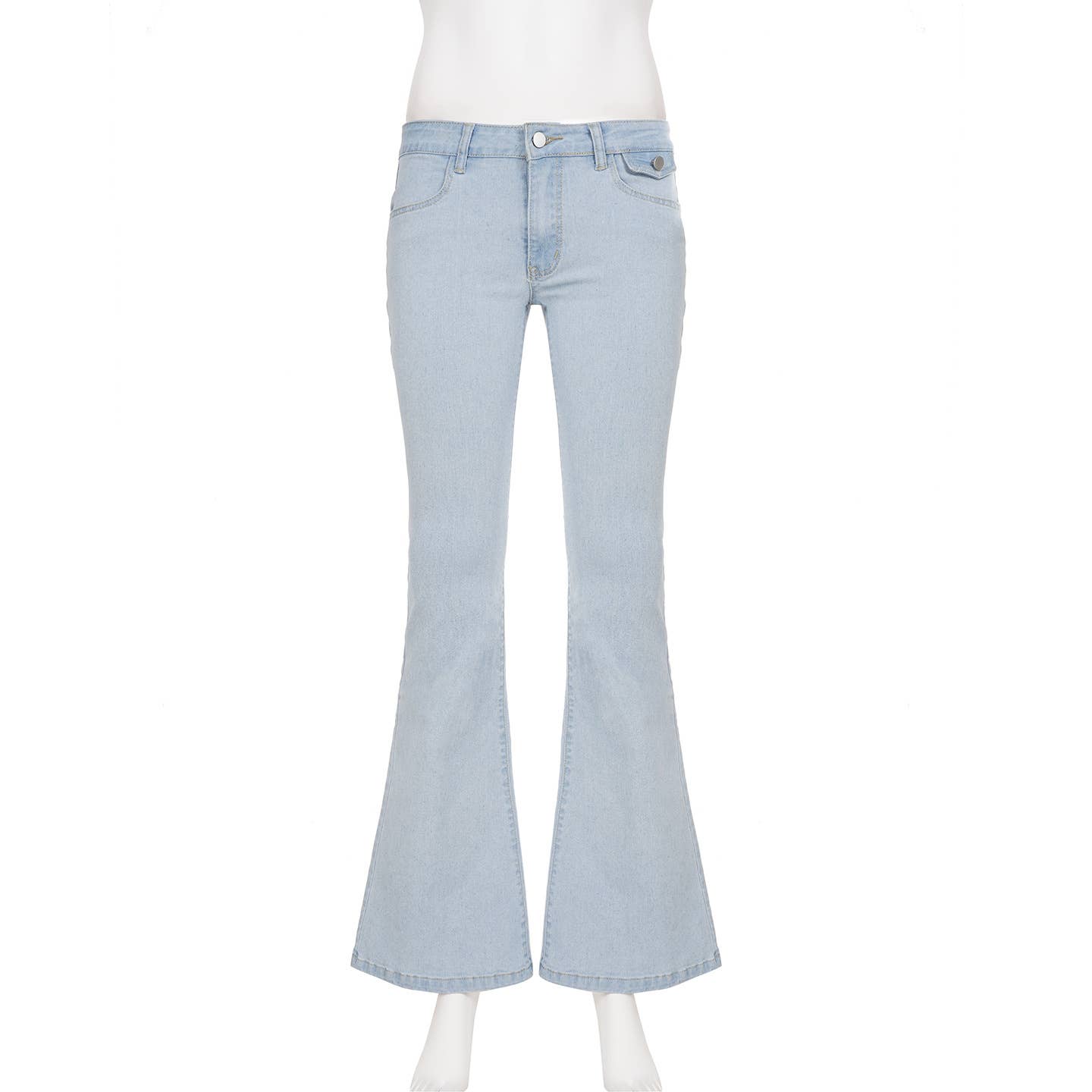 Retro slightly flared stretch skinny jeans