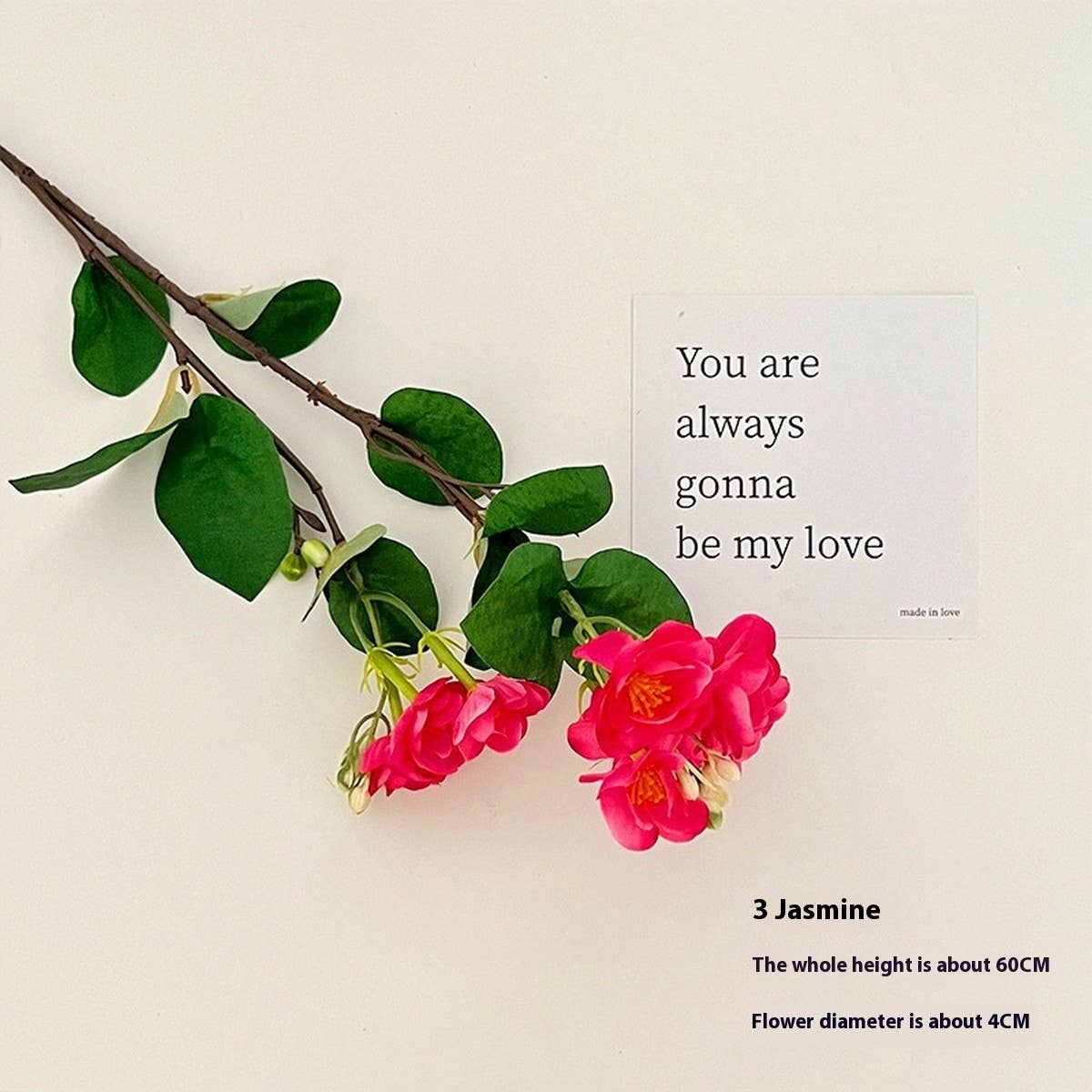 Faux Jasmine & Begonia Bouquet for Home Decor