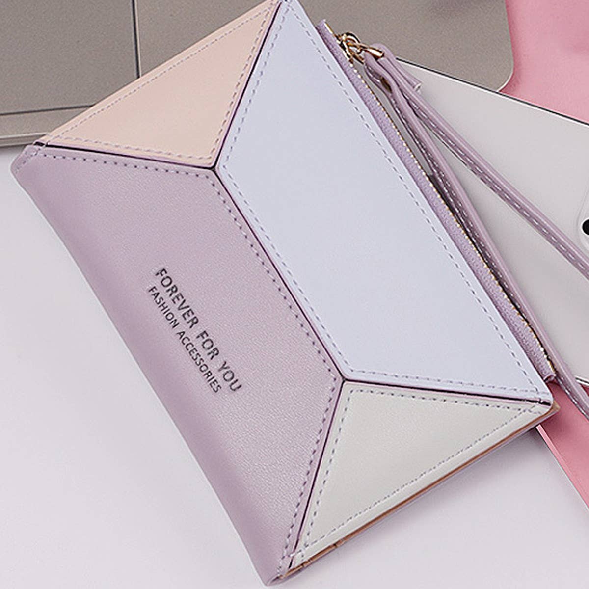 WOMEN LEISURE CONTRASTING WALLET_CWAB1245