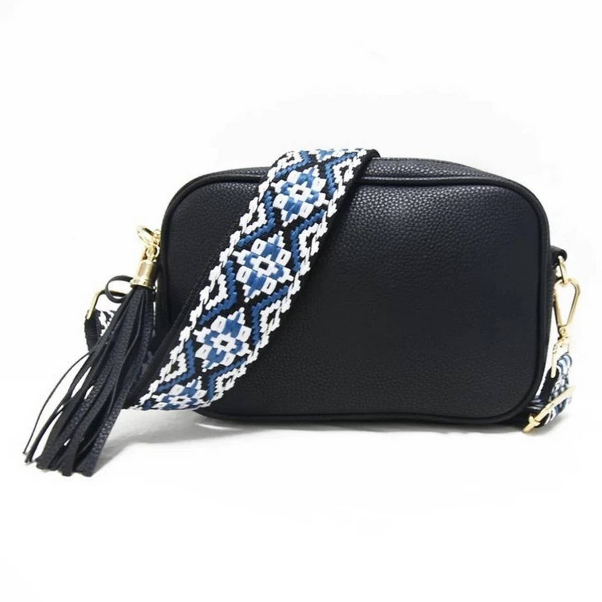 BOHEMIAN SOLID COLOR LEATHER SMALL SQUARE BAG_CWAB1810