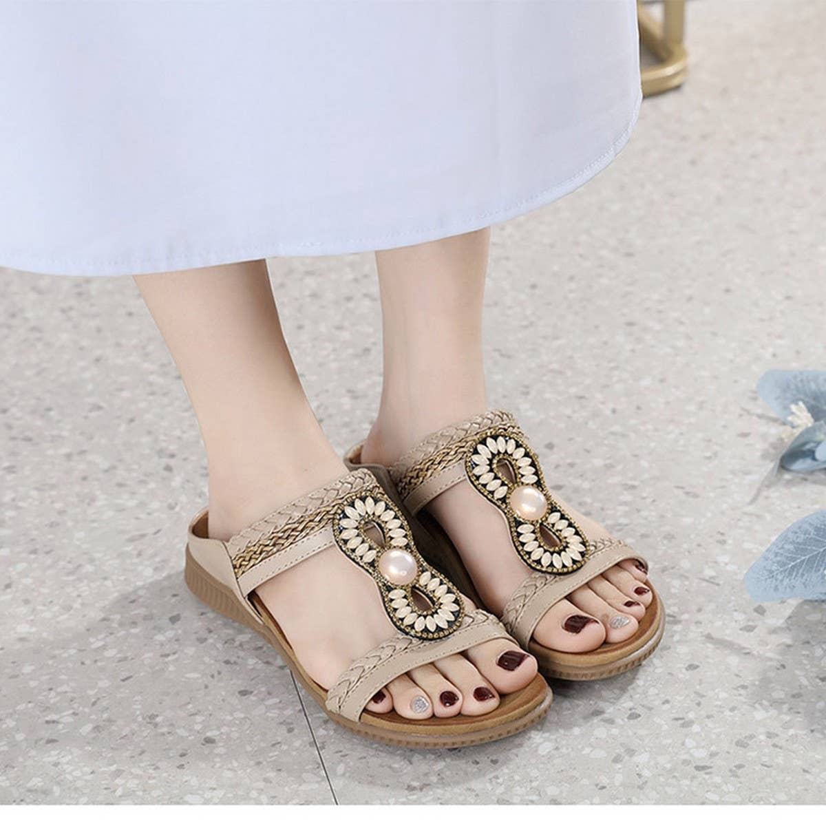VINTAGE WOVEN COMFORTABLE SANDALS