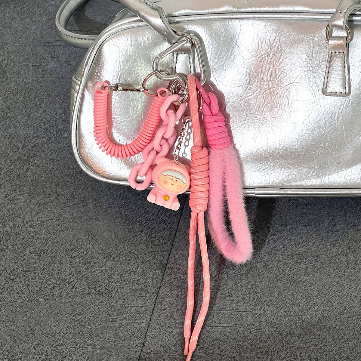 Cute Lilith Bear Braided Strap Keychain Gift