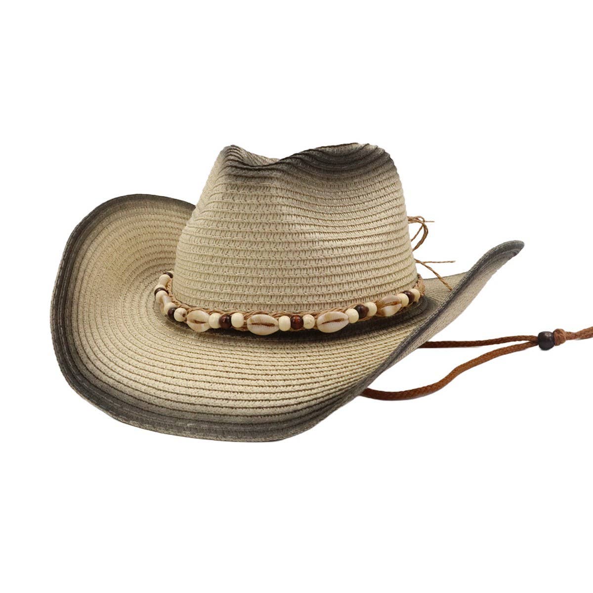 Western Cowboy Beach Hat with Sun Protection_CWAH04490