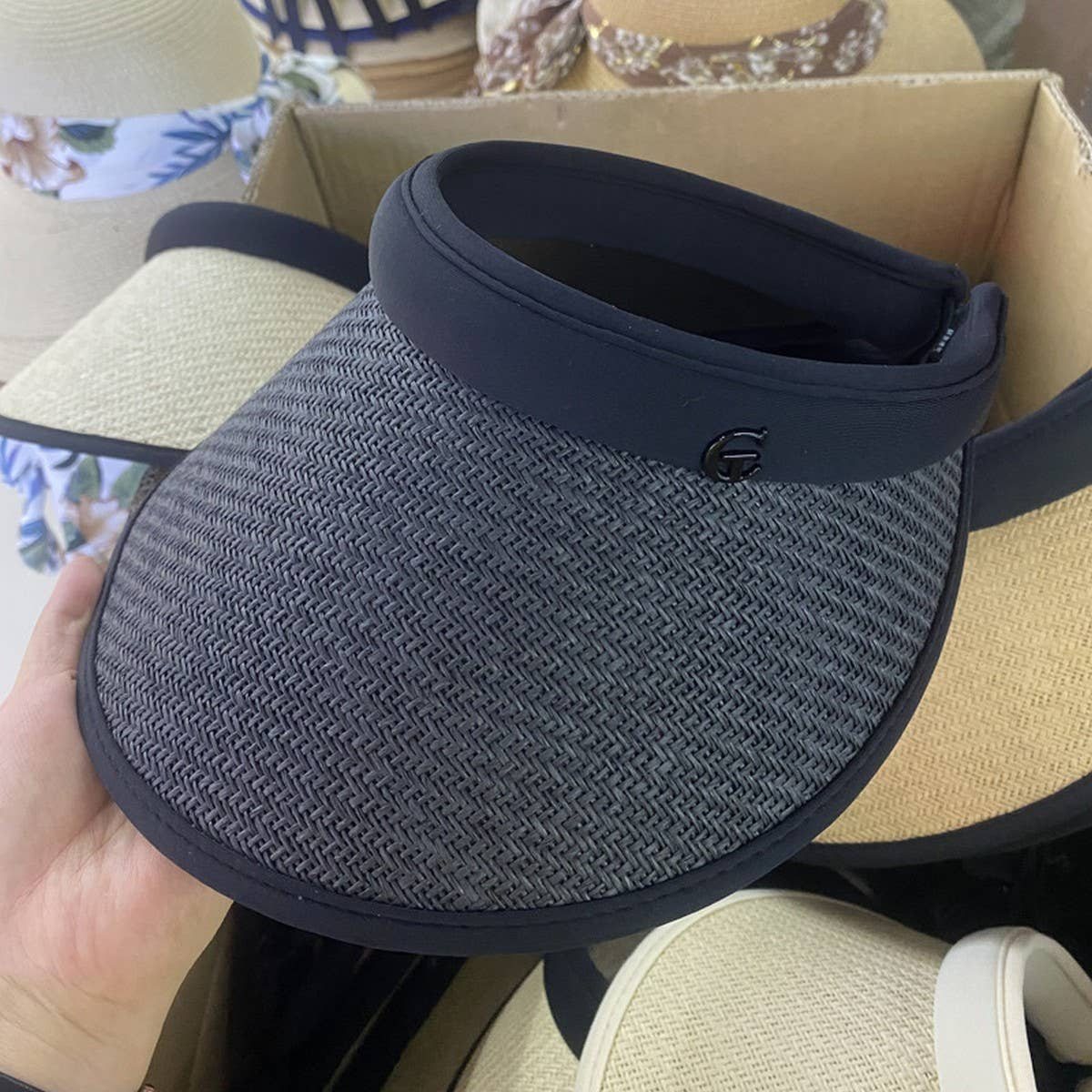 New hollow top sun protection straw hat_CWAH3433