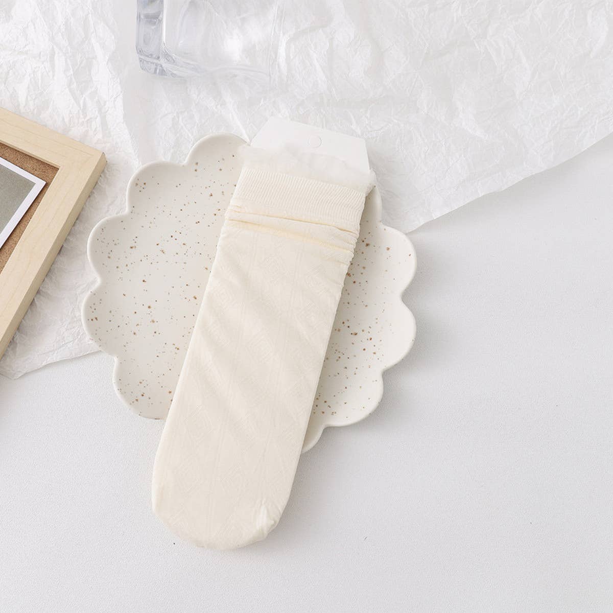 WOMEN THIN FRUIT PRINT ICE SOCKS