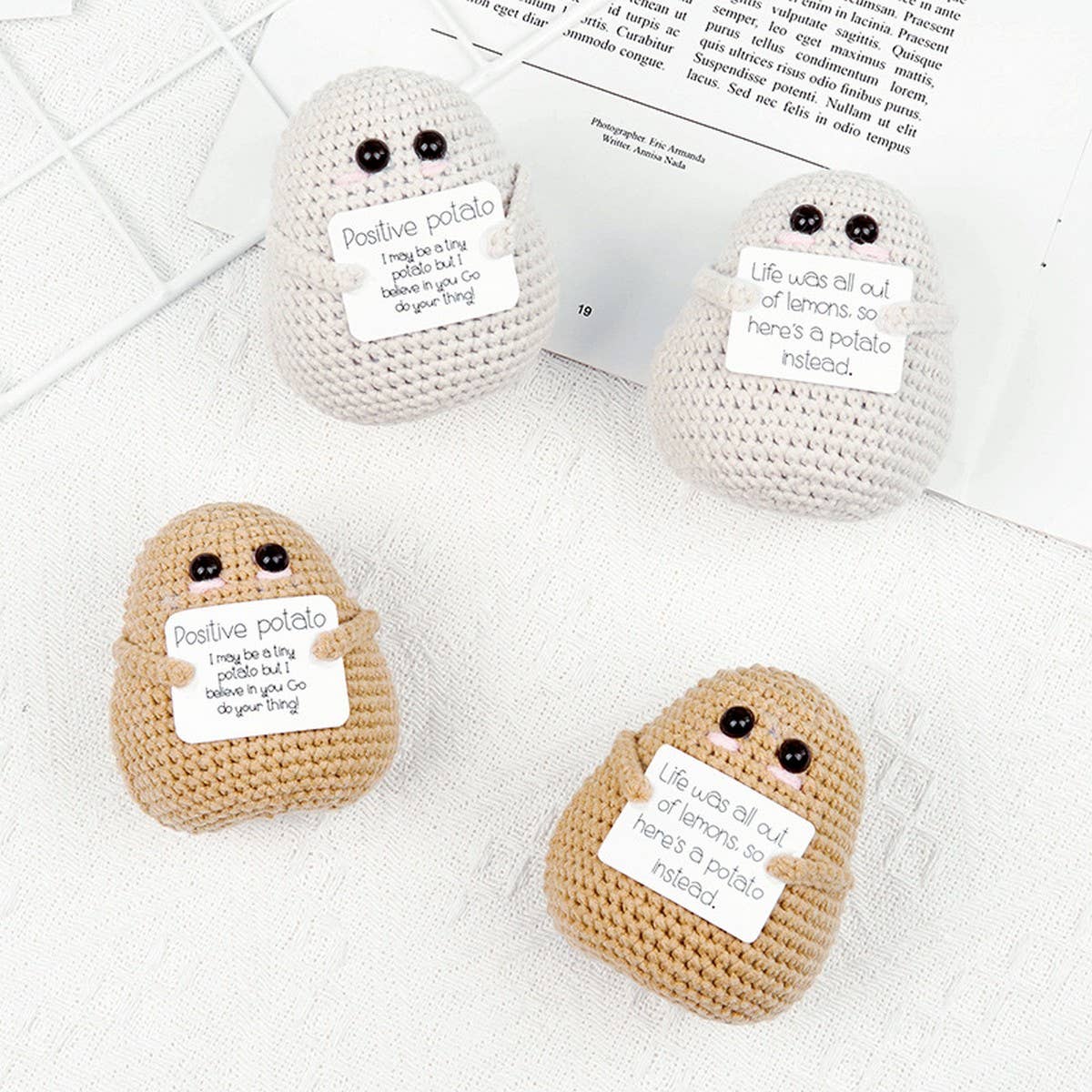 CWMM9274_FUNNY POTATO EXPRESSION PACK CROCHETED BUCKLE