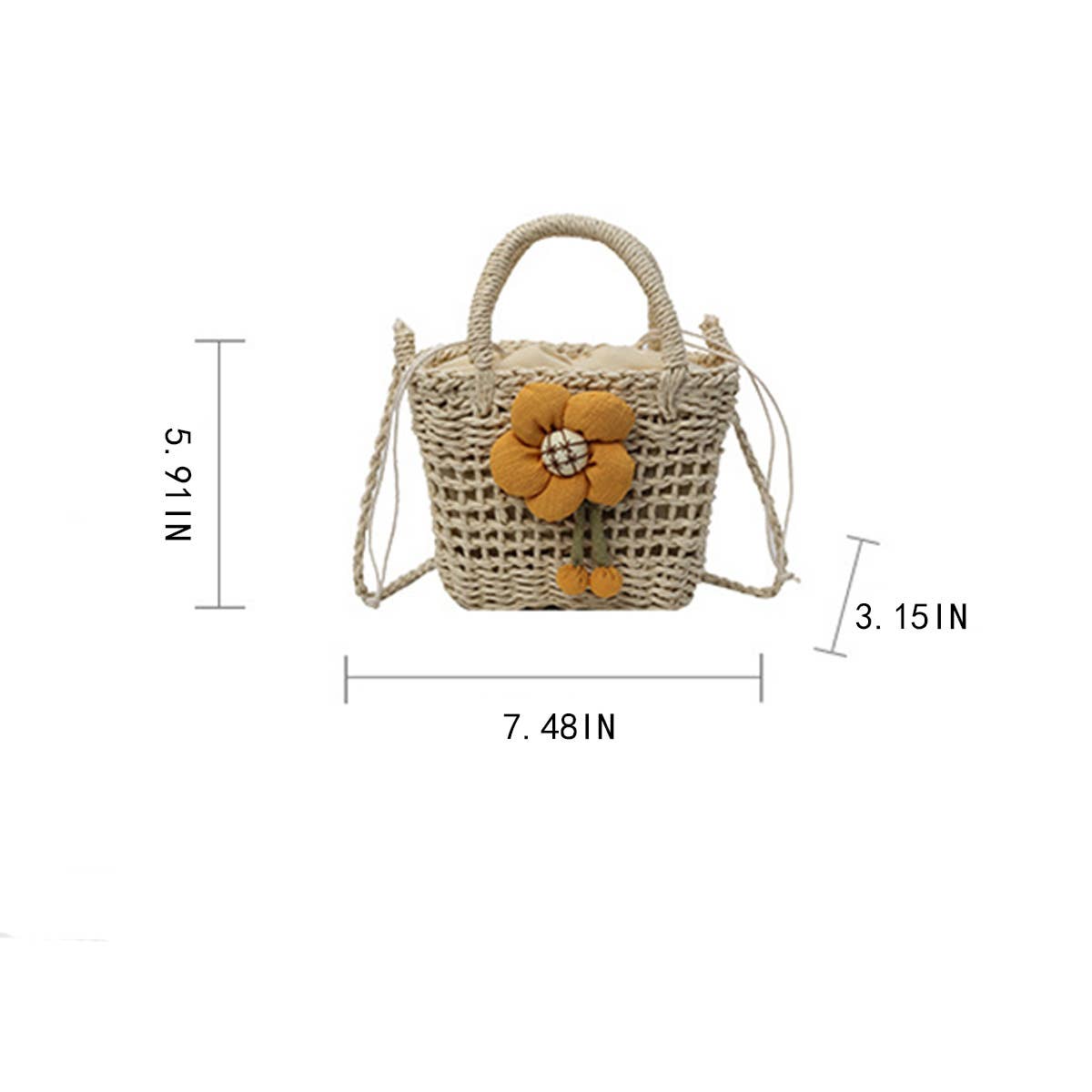 NEW SWEET, SIMPLE AND FASHIONABLE STRAW BAG_CWAB2308