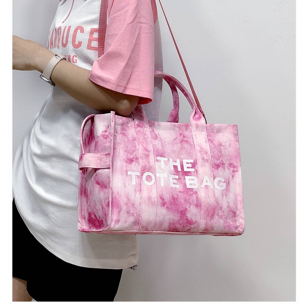 NEW CANVAS LETTER LARGE CAPACITY SHOULDER BAG_CWAB2426